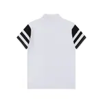 Stripe Stitching Polo T Shirt