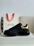 Alexander McQueen MQ golden cowhide tail Air cushion bottom Sneakers