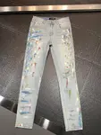 Amiri slim fit petite straight jeans