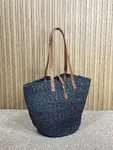 YSL straw tote basket, pure handmade. 685618 Size: 55*31*28cm