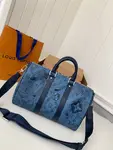 L*V's seasonal new Keepall Bandoulière 35 handbag M22573, 34 * 21 * 16cm