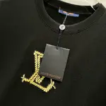 Rope Pattern Embroidery T Shirt