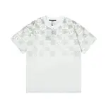 Checkerboard Letter Print T-shirt