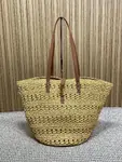 YSL straw tote basket, pure handmade. 685618 Size: 55*31*28cm