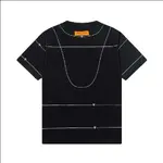 2025 Line Necklace & Metal Accent T-Shirt