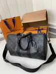 L*V's seasonal new Keepall Bandoulière 35 handbag M46655, 34 * 21 * 16cm