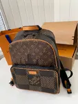 L*V x Nigo Co branded Campus Men's Backpack N40380, Top Quality Size: 30 * 39 * 13cm