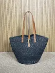 YSL straw tote basket, pure handmade. 685618 Size: 55*31*28cm