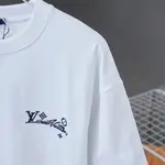 Letter Flocking Rhinestone T-Shirt