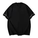 Letter Sleeve Knit T Shirt