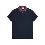Neckline Letters Polo T Shirt