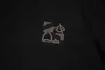 Embroidered Leather Patch T-Shirt