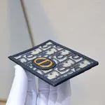 Dior 30 Montaigne Freesia Card Holder Blue Dior Oblique Jacquard