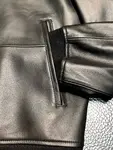 Zegna Stand collar leather jacket