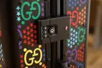 GUCCI Luggage/Vintage Trolley Case Classic Flower Pattern Aluminum Frame Size: 20 inches