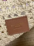 YSL Apricot Braid/Gold Handmade Braided Bag Raffia Braided Style No.: 690941  Size: 30×37×14cm
