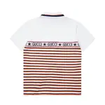 Patchwork Striped Polo Shirt