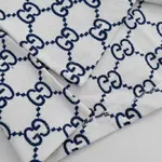 Classic All-Over Print White Polo Shirt