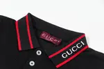 Two-Tone Stripes Polo T Shirt