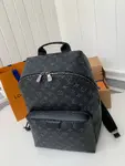 L*V Men's DISCOVERY Black Flower Backpack M43186 Top Quality Size: 30 * 40 * 20cm