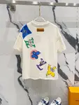 Color Letters Print T Shirt