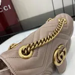 Gucci Marmont series quilted mini handbag model: 446744. Size: 22*13*6cm