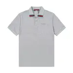 Neckline Stripes Polo Shirt