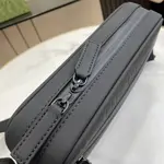 Gucci Crossbody Bags A range of men's bags in black rubber effect leather Model: 771293. Dimensions: 17* 24* 5cm