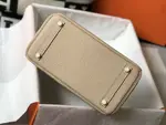 Hermès Bɪʀᴋɪɴ Trench coat grey platinum bag size: 25cm