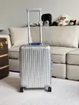 RIMOWA aluminum alloy original new limited edition carry-on trolley suitcase 21 inches