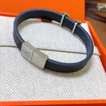 Hermès leather strap pure handmade leather material series 18k gold bracelet