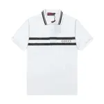 Striped Letters Polo Shirt