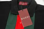 Red And Green Striped Polo Shirt