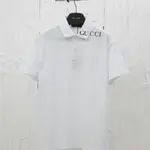 Chic Overlapping Print Polo Shirt
