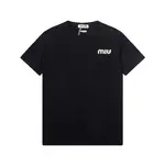 Letter Embossing T Shirt