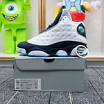 AIR JORDAN 13 RETRO WHITE OBSIDIAN POWDER BLUE 414571-144