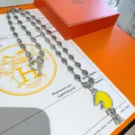 Hermes horse necklace pig nose H necklace series jewelry imported materials customized must-have for men and women!