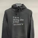 Balenciaga lettered washed sweatshirt