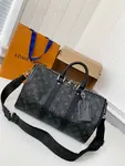L*V's seasonal new Keepall Bandoulière 35 handbag M46655, 34 * 21 * 16cm