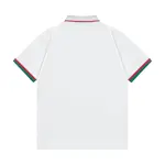 Two-Tone Stripes Polo T Shirt