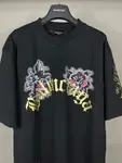 Front & Back Rhinestone Destroyed T-Shirt