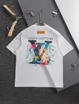 Colorful Pattern Embroidery T Shirt