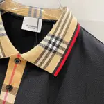 Plaid Collar Polo T Shirt