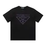 Wavy Triangle Print T Shirt