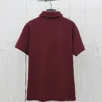 Chic Overlapping Print Polo Shirt