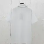 Chic Overlapping Print Polo Shirt