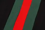 Red And Green Striped Polo Shirt
