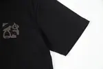 Embroidered Leather Patch T-Shirt
