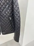 Tom Ford 23 catwalk style slim stand collar leather jacket