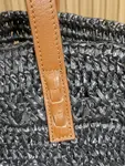 YSL straw tote basket, pure handmade. 685618 Size: 55*31*28cm